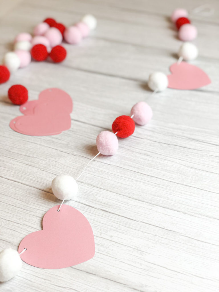 Puffy Paint Recipe (& a Heart Garland for Valentine's Day) - Red