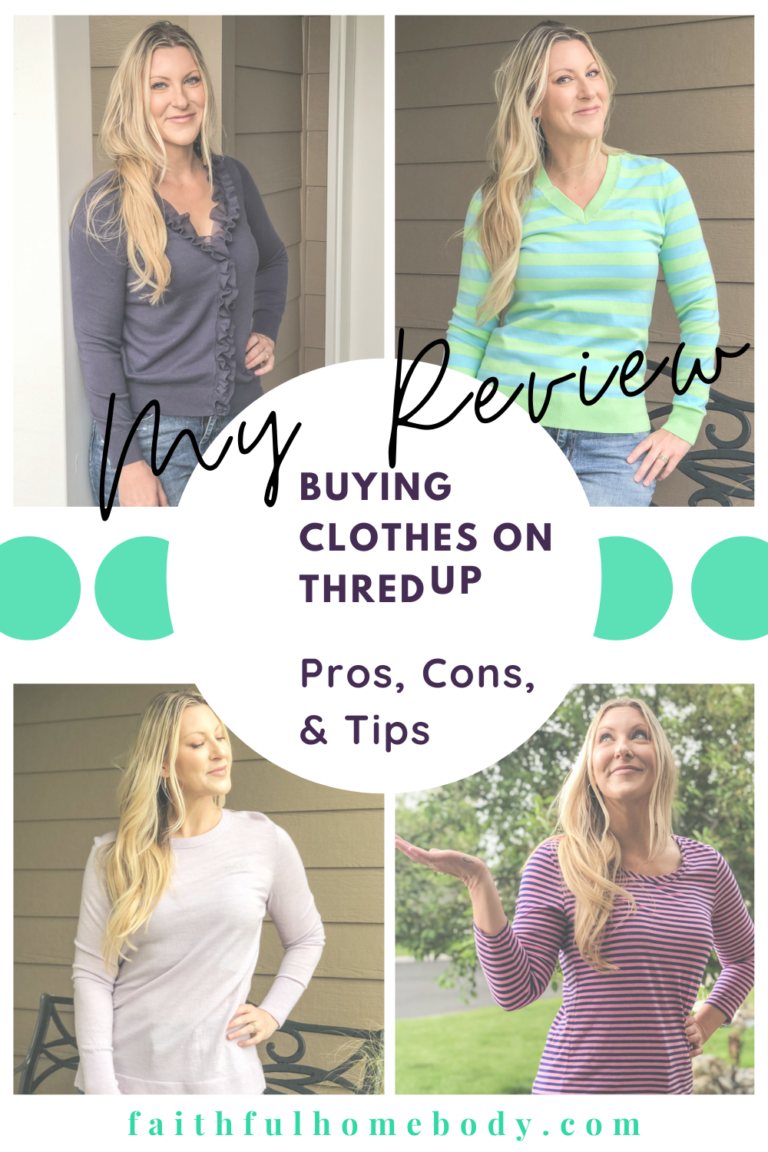 My Unsponsored Review of Buying on thredUP - Faithful Homebody