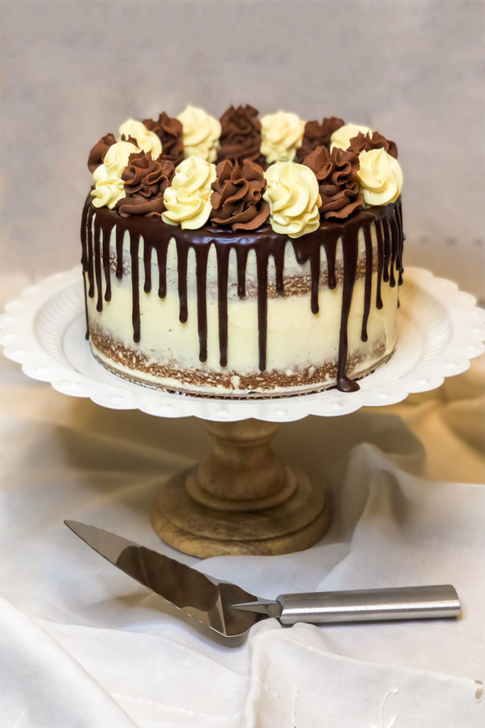 Ultimate Boston Cream Pie | Ganache Drip Cake - Faithful Homebody