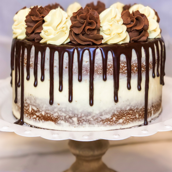 Ultimate Boston Cream Pie | Ganache Drip Cake - Faithful Homebody