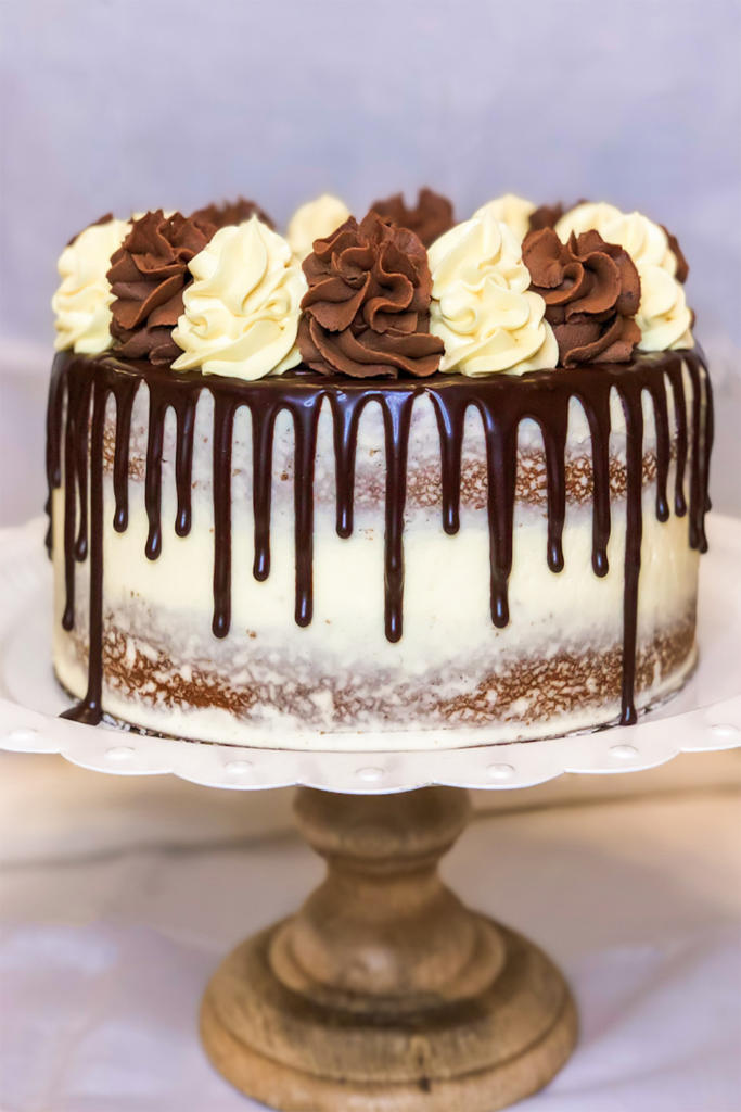 Ultimate Boston Cream Pie | Ganache Drip Cake - Faithful Homebody