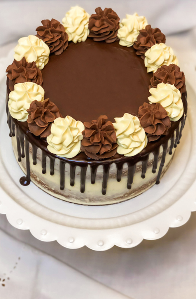 Ultimate Boston Cream Pie | Ganache Drip Cake - Faithful Homebody