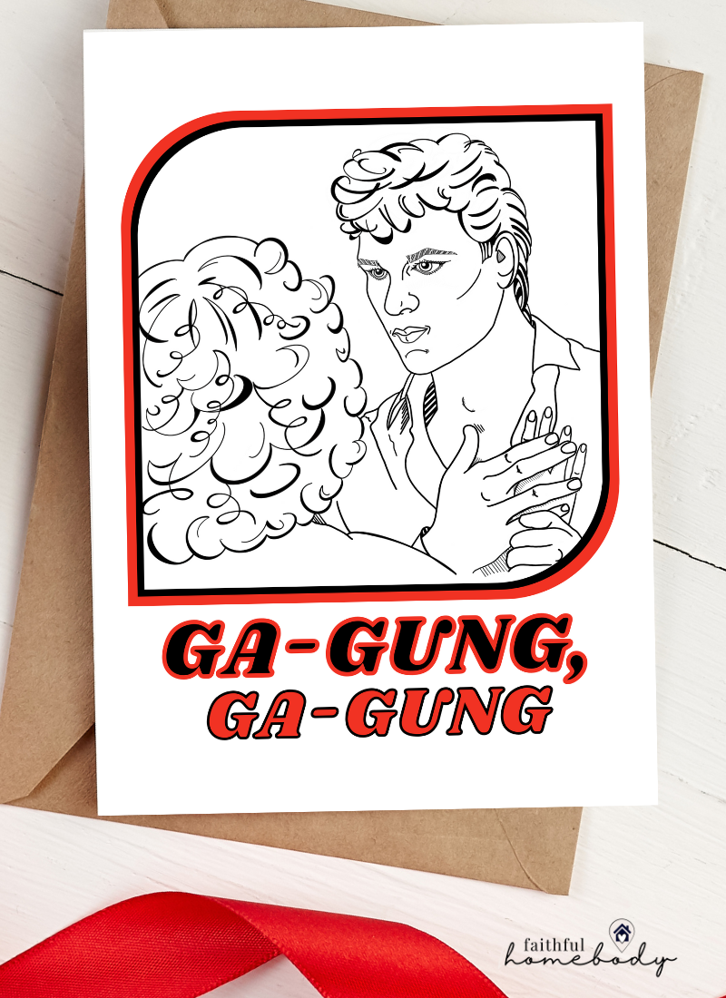 Last-Minute Valentines: Dirty Dancing-Inspired Cards